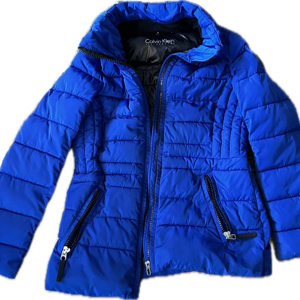 Calvin Klein Performance Blue and Black Jacket - Picture 1 of 16